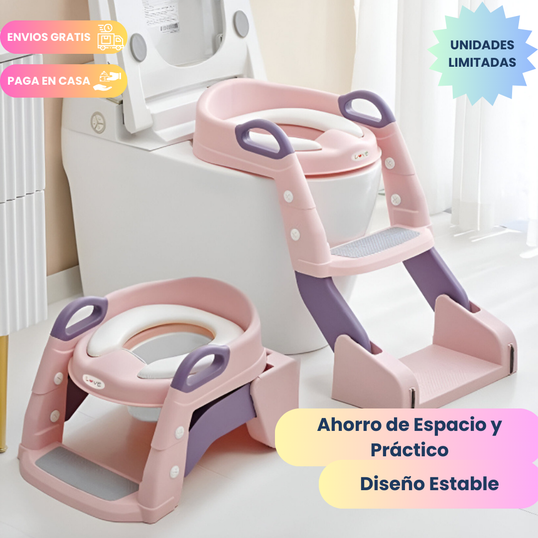 Entrenador de Baño con Escalera para Niños ✨