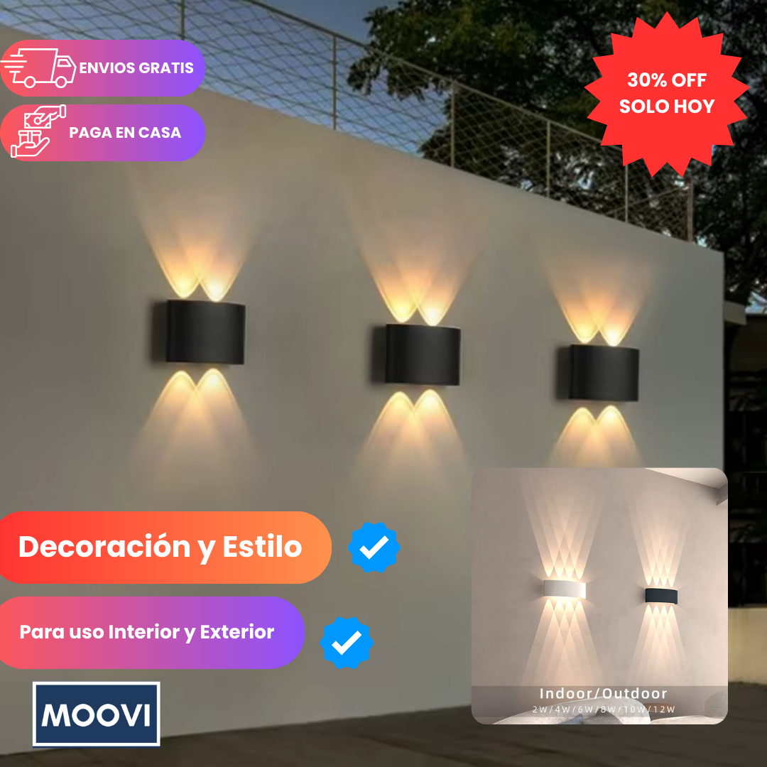 Lámpara Moderna LED de Pared
