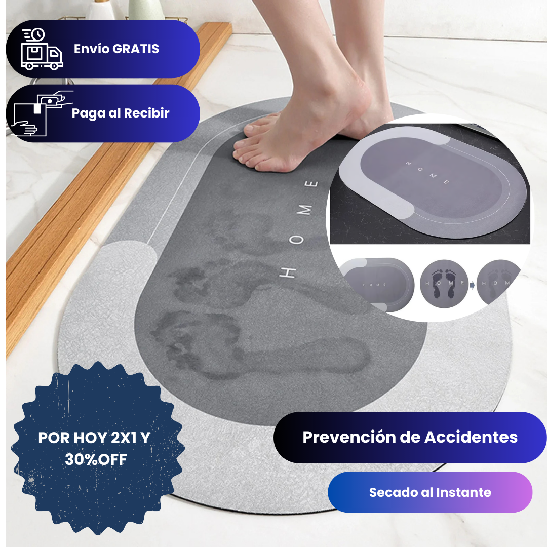 HOME : Alfombra 2X1 Antideslizante y Secado Rápido