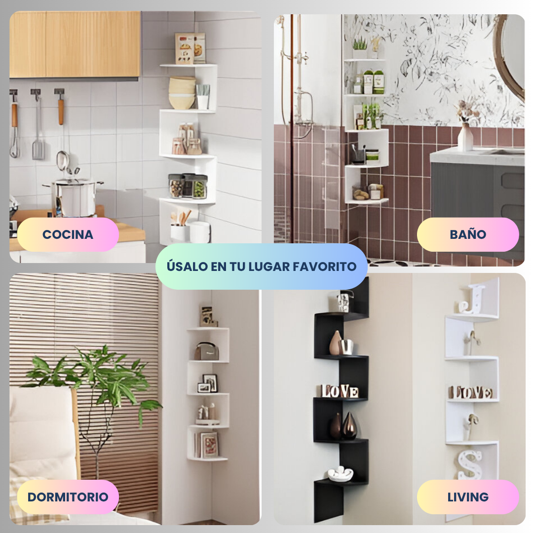 Esquinero Flotante 5 Niveles Decorativo