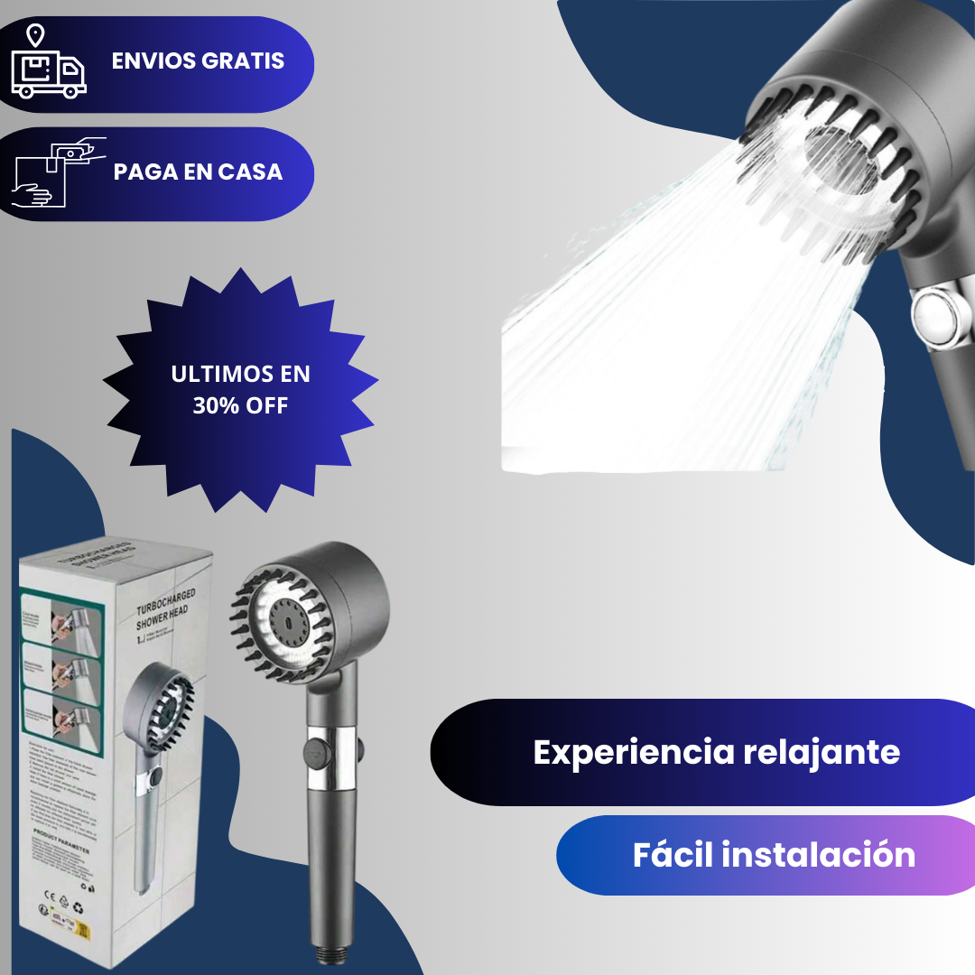Cabezal Ducha Masajeadora Spa
