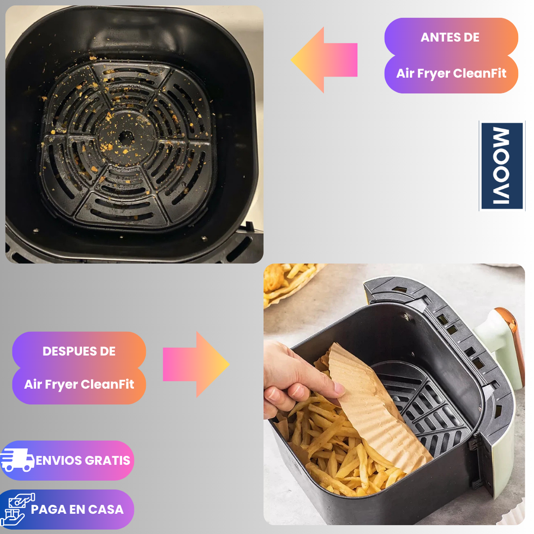 Air Fryer CleanFit - Filtros de Papel Anti-Grasa