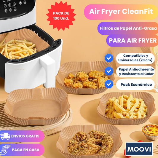 Air Fryer CleanFit - Filtros de Papel Anti-Grasa