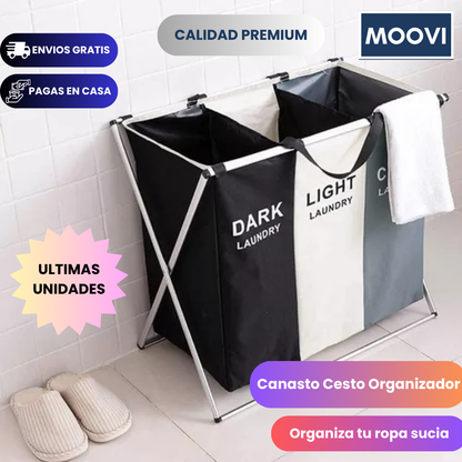 Canasto Cesto Organizador Ropa Sucia Grande Laundry Premium