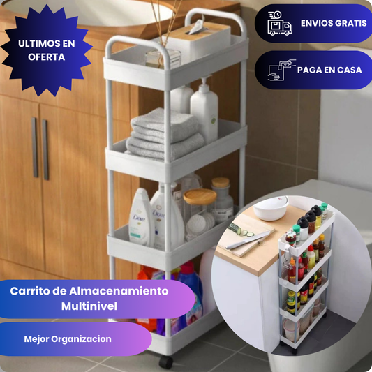 Carrito de Almacenaje 4 Niveles