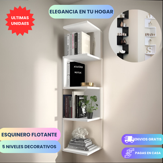 Esquinero Flotante 5 Niveles Decorativo