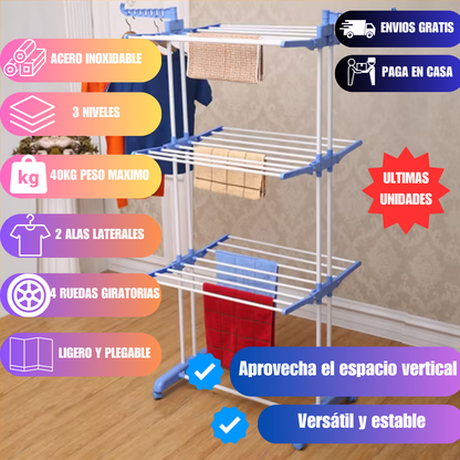 TENDEDERO PLEGABLE 3 NIVELES