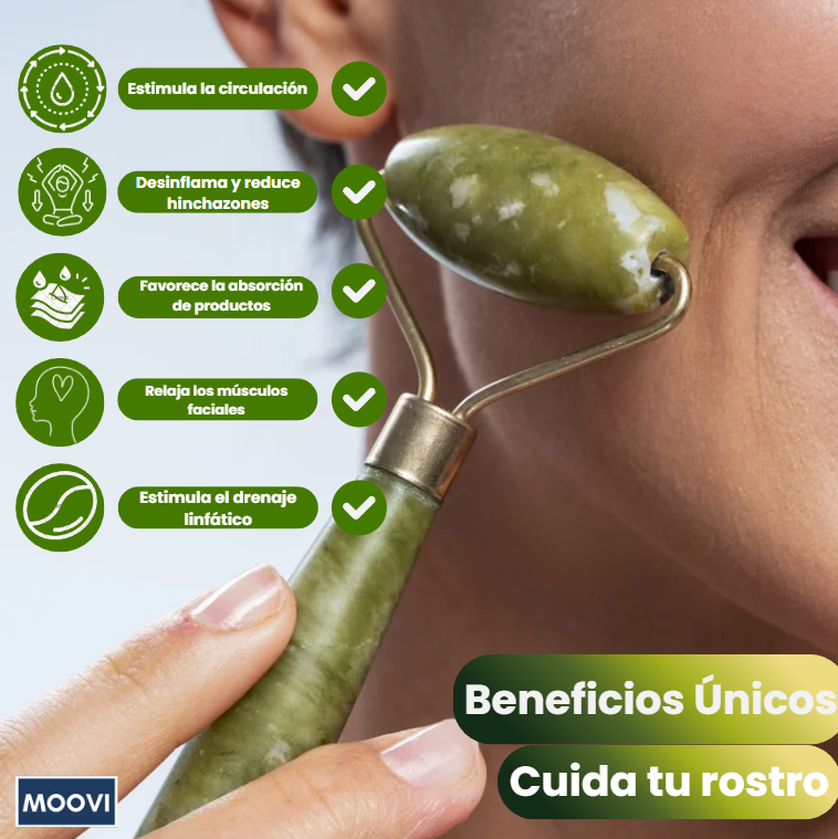 Jade Essence™ Set De Rodillo De Jade Y Gua Sha 🌿